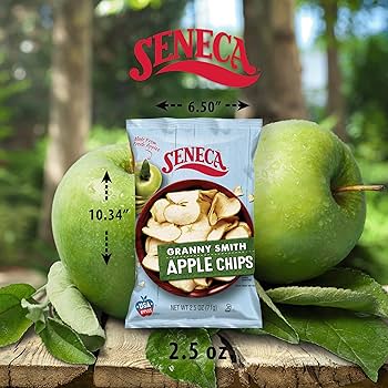 Seneca Crispy Apple Chips, Granny Smith, 71g : Amazon.sg